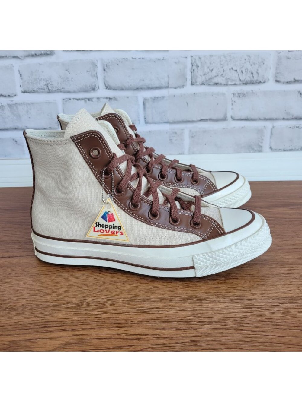 ⭐Converse Chuck 70 High Leather Overlays 5.5 Men's Shoes Sneakers Ivory A09450C